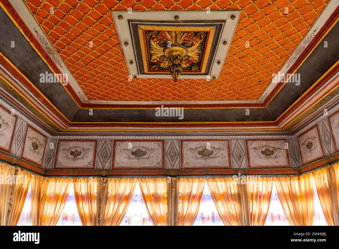 Magnifique intérieur du palais de Khan, Bakhchysarai, Crimée, Russie Banque D'Images