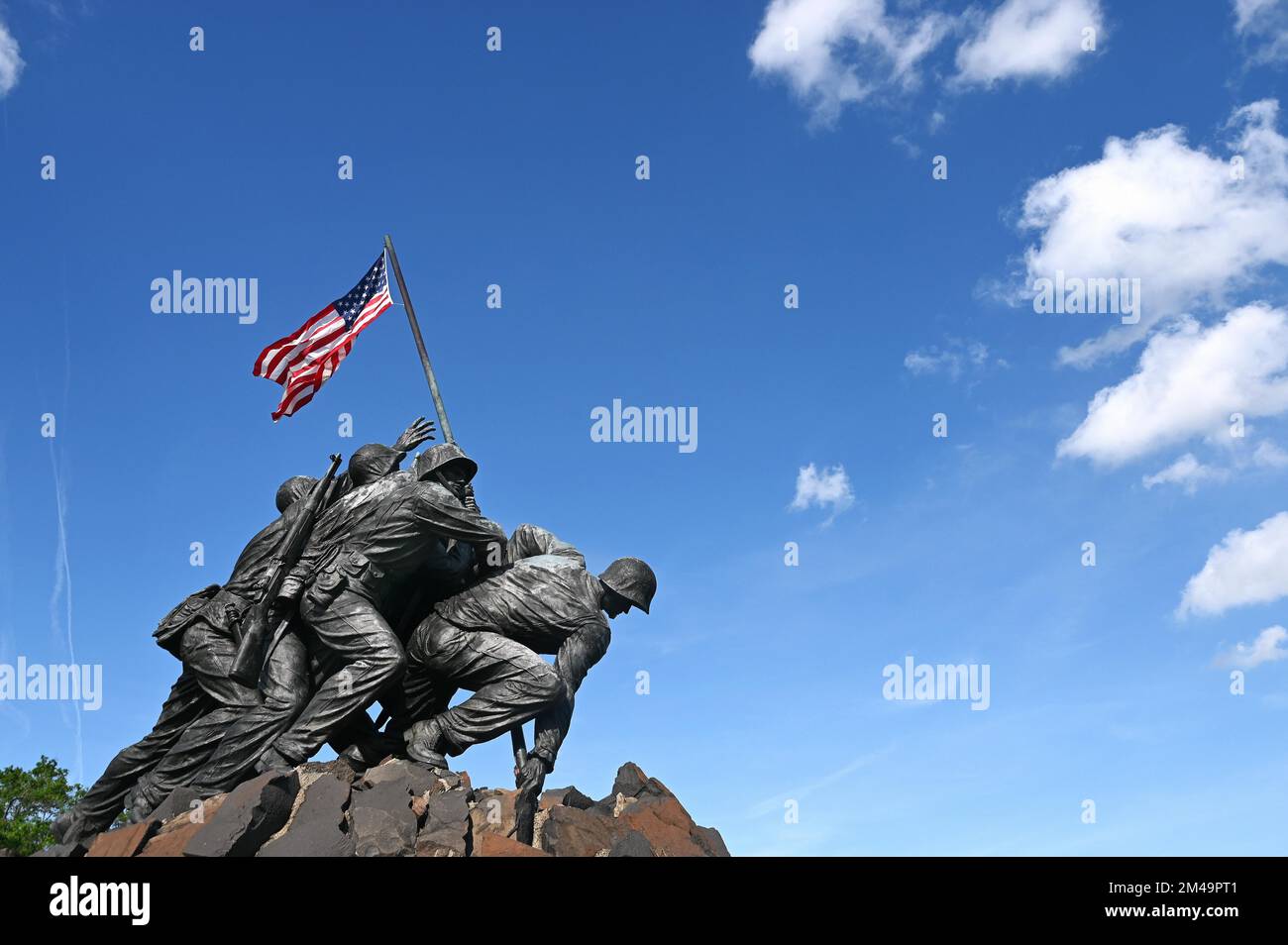 United States Marine corps War Memorial, Washington DC, États-Unis d'Amérique Banque D'Images