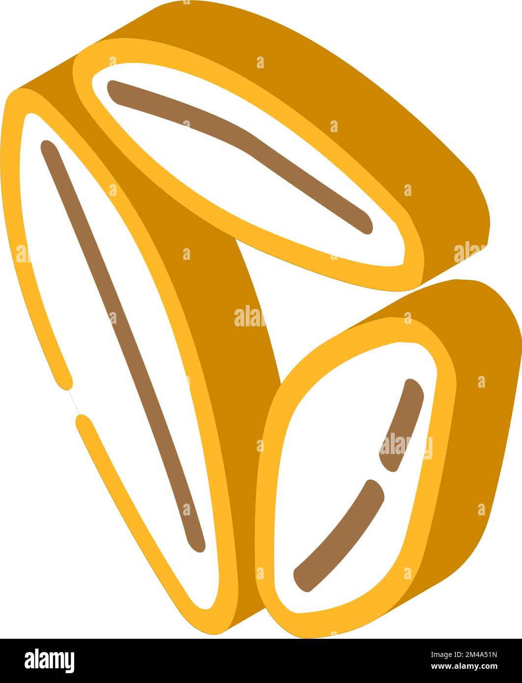 illustration de vecteur d'icône isométrique sain grain semolina Illustration de Vecteur
