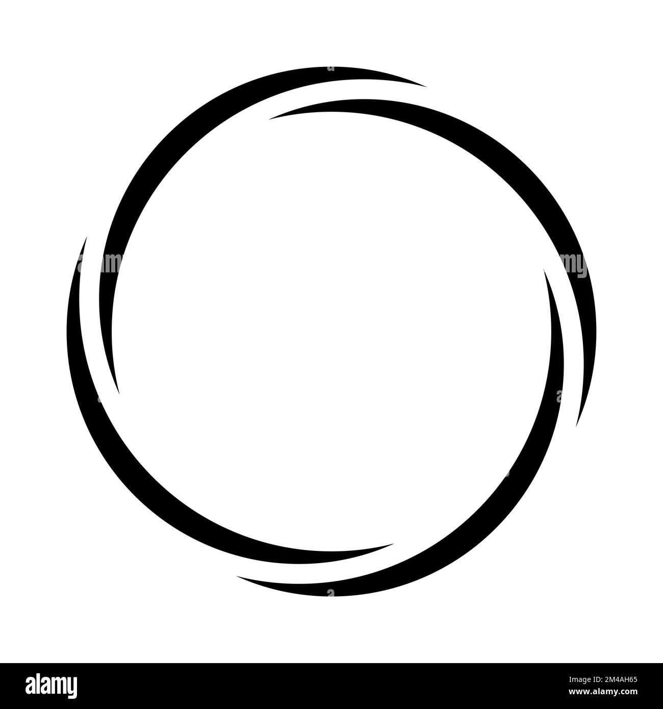 Cadre circulaire rond pour bannière, arrière-plan de couleur arrondie, logo abstrait à motif Illustration de Vecteur