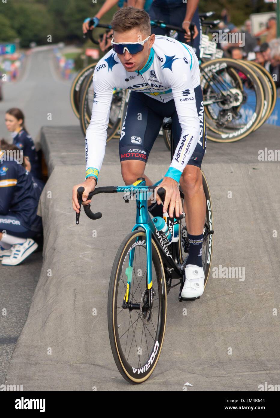 Yevgeniy Gidich Team Astana Qazaqstan pendant la Bretagne