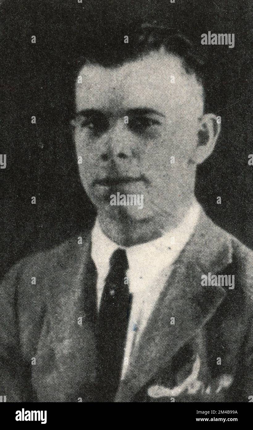Portrait du gangster américain John Dillinger à 16, USA 1919 Banque D'Images Portrait du gangster américain John Dillinger à 16, USA 1919 Banque D'Images