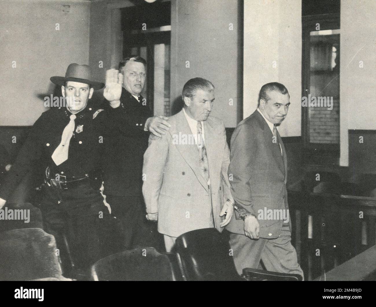 Joe Adonis, chef de la criminalité américano-italienne et mobster mafieux, condamné à la prison, États-Unis 1950s Banque D'Images