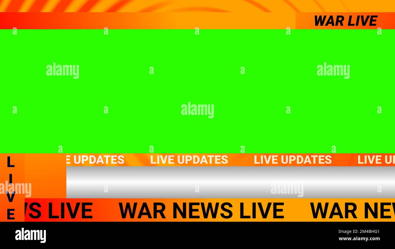 logo de l'actualité, actualités en direct et événements de l'actualité espace texte illustration image. Fond vert Actualités Banque D'Images