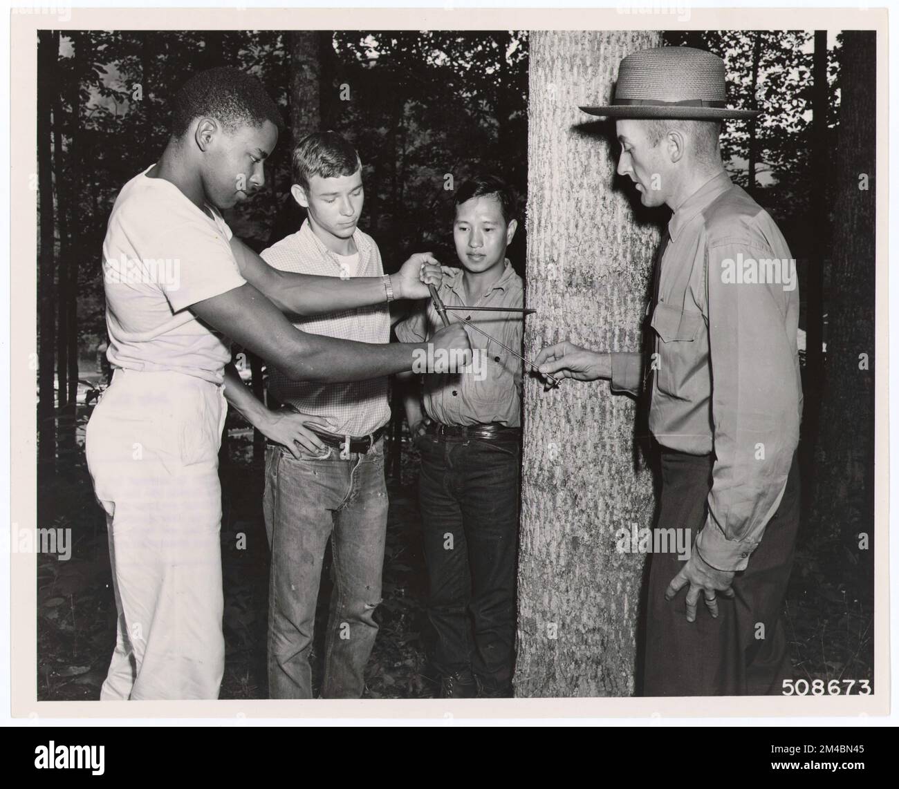 Job corps - Education - tous les Etats. Photographies relatives aux forêts nationales, aux pratiques de gestion des ressources, au personnel et à l'histoire culturelle et économique Banque D'Images