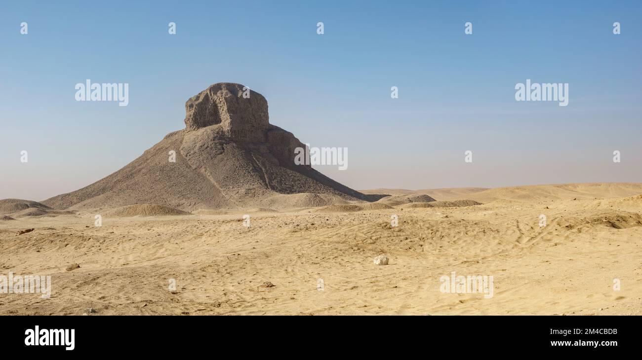 Amenemhat III, Pyramide noire à Dahshur, Égypte Banque D'Images