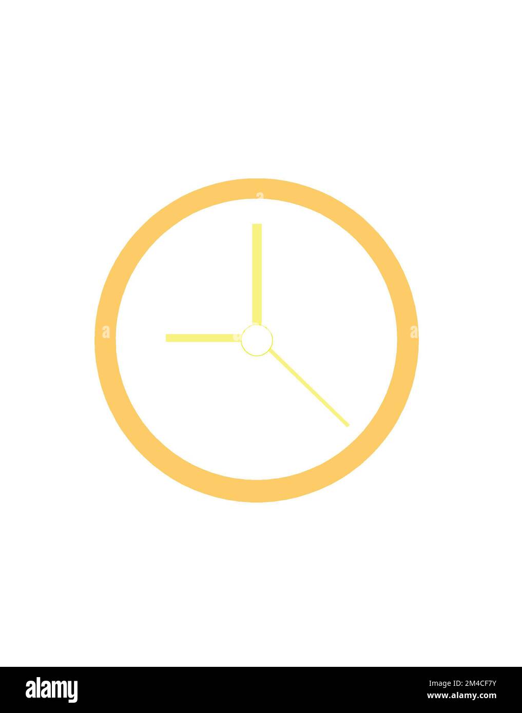 Illustration d'une icône d'horloge ou d'un symbole de signe isolé de logo. Icône de temps ou symbole de signe isolé de logo. Banque D'Images