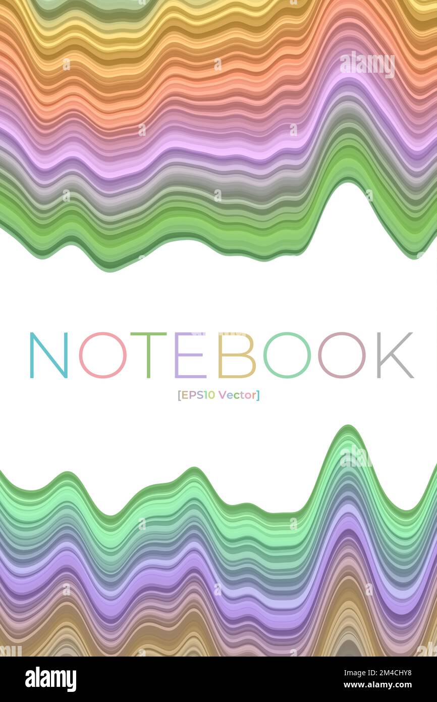 Modèle de page de garde. Peut être utilisé comme bannière, prospectus, affiche, carte de visite, brochure. Design artistique dans des tons pastel. Illustration du vecteur radiant. Illustration de Vecteur