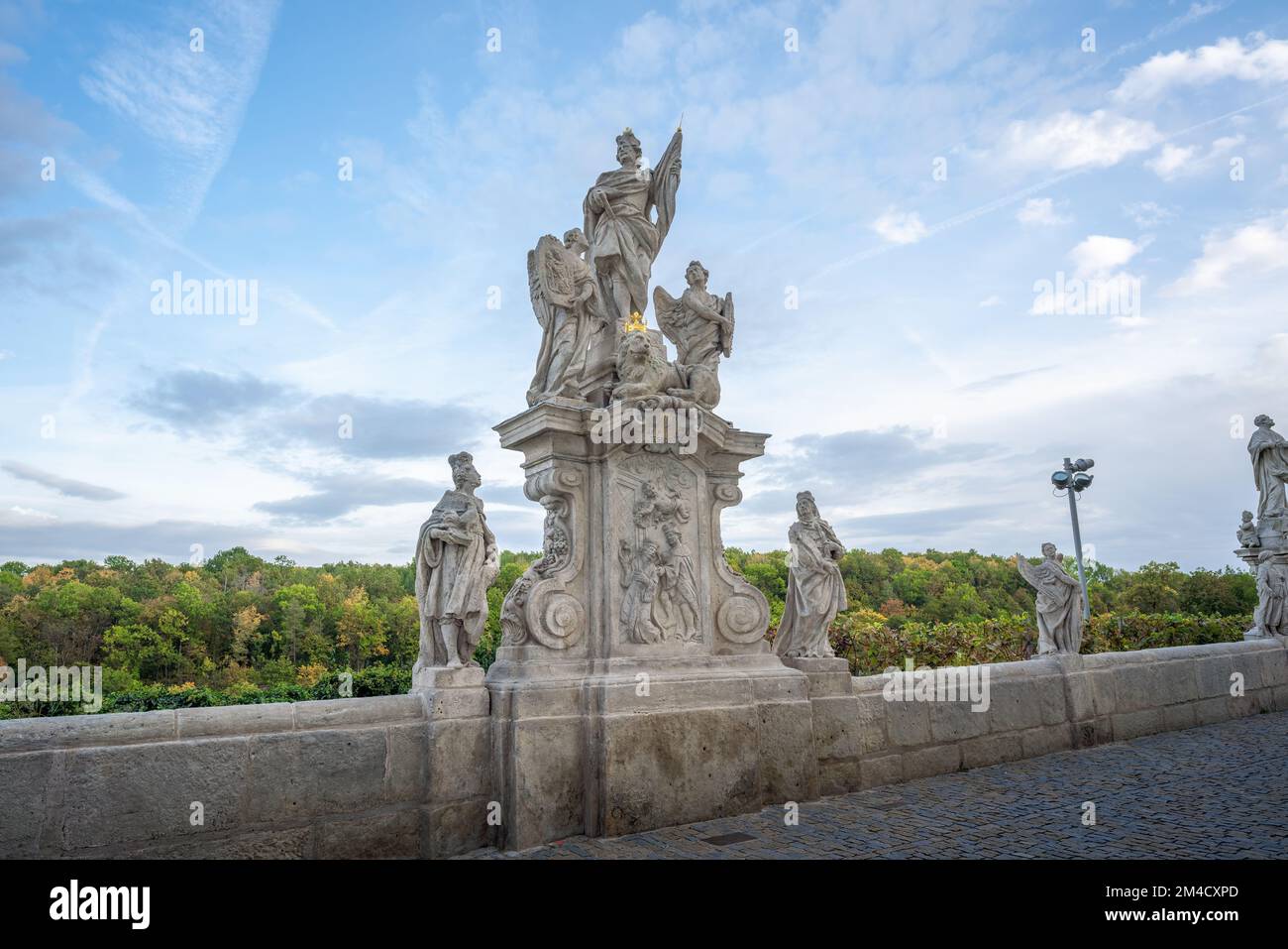 Statue de Saint Venceslaus, rue Barborska - Kutna Hora, République tchèque Banque D'Images