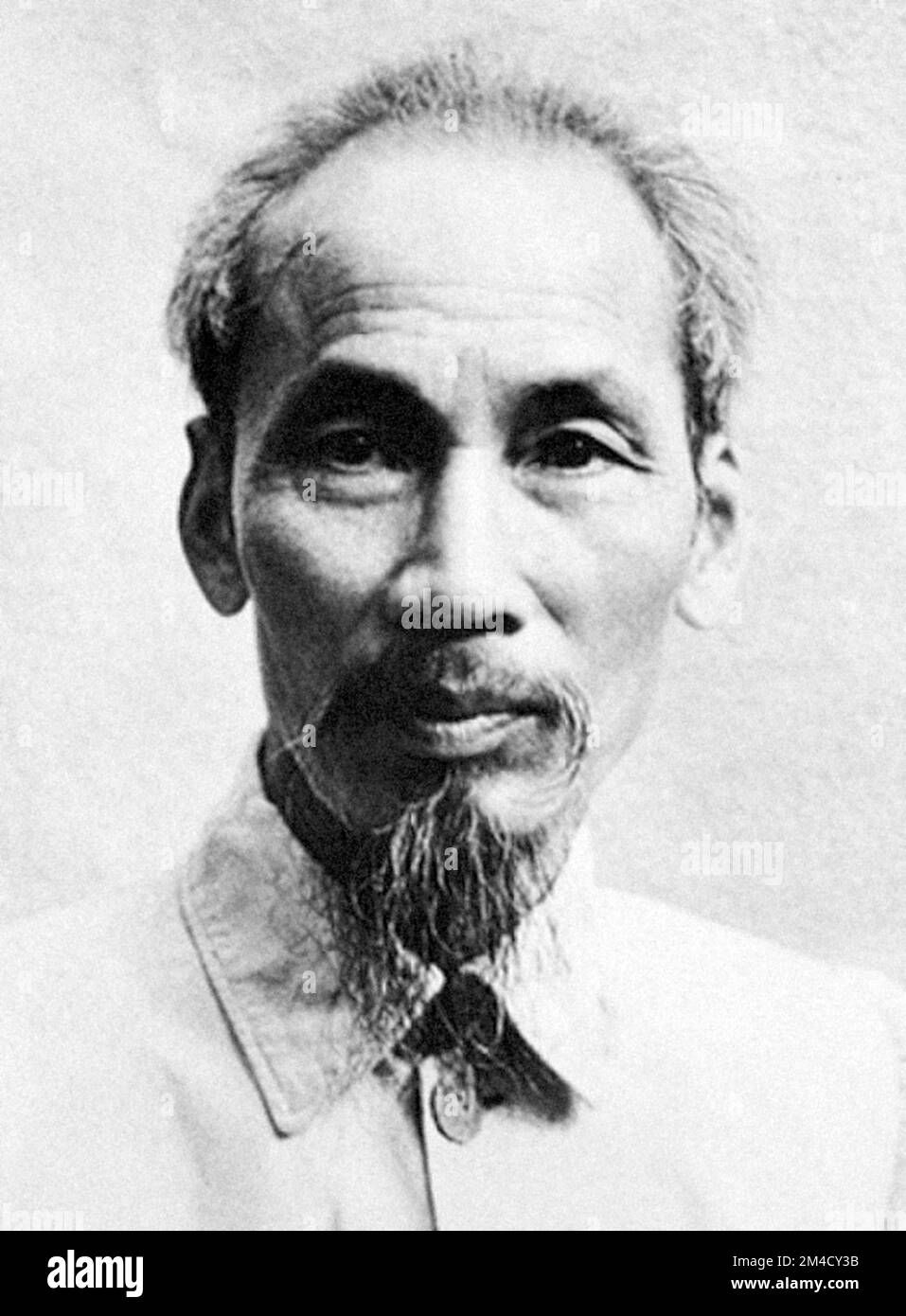 Ho Chi Minh. Portrait du révolutionnaire vietnamien et homme d'État, Hồ Chí Minh (né: Nguyễn Sinh Cung:1890-1969) Banque D'Images