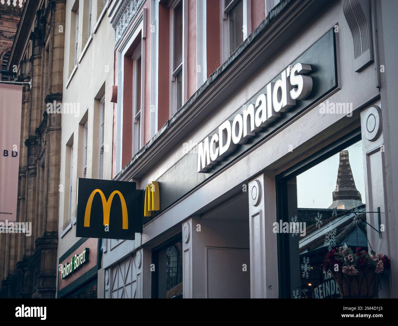 Restaurants de la célèbre marque McDonalds. Banque D'Images