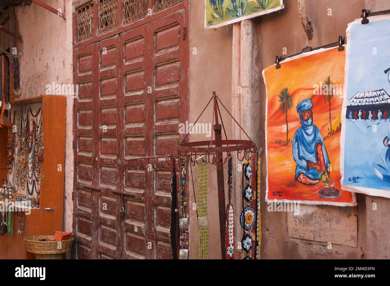 Souk de Marrakech, Maroc Banque D'Images