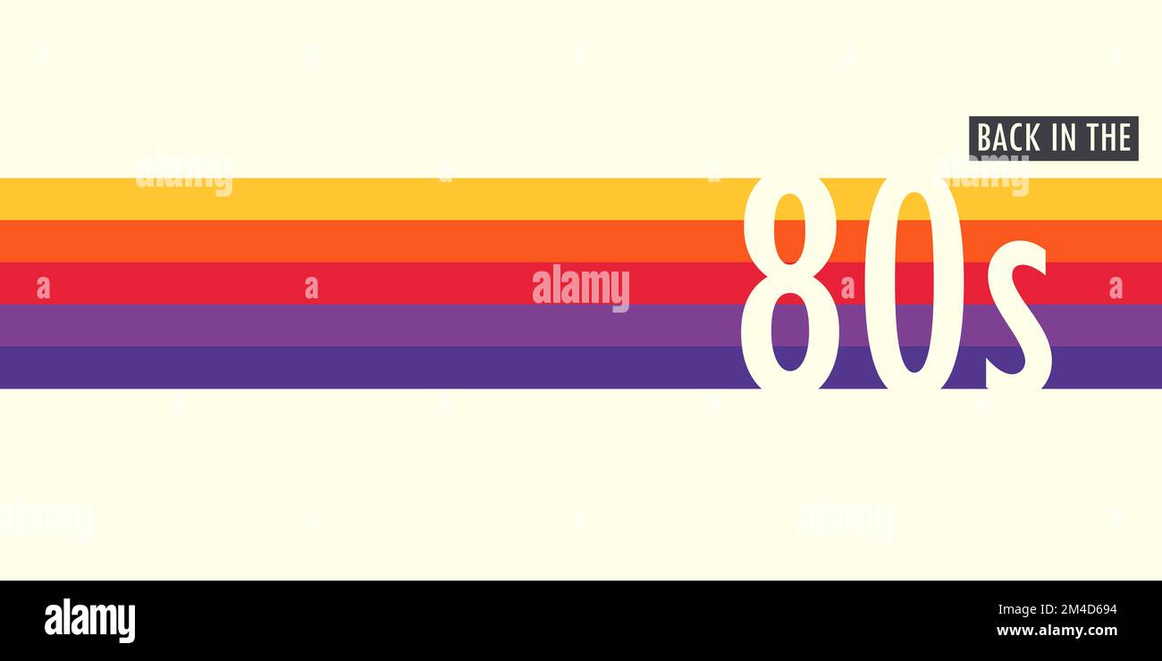Arrière-plan abstrait rétro dans les années 80 Illustration de Vecteur