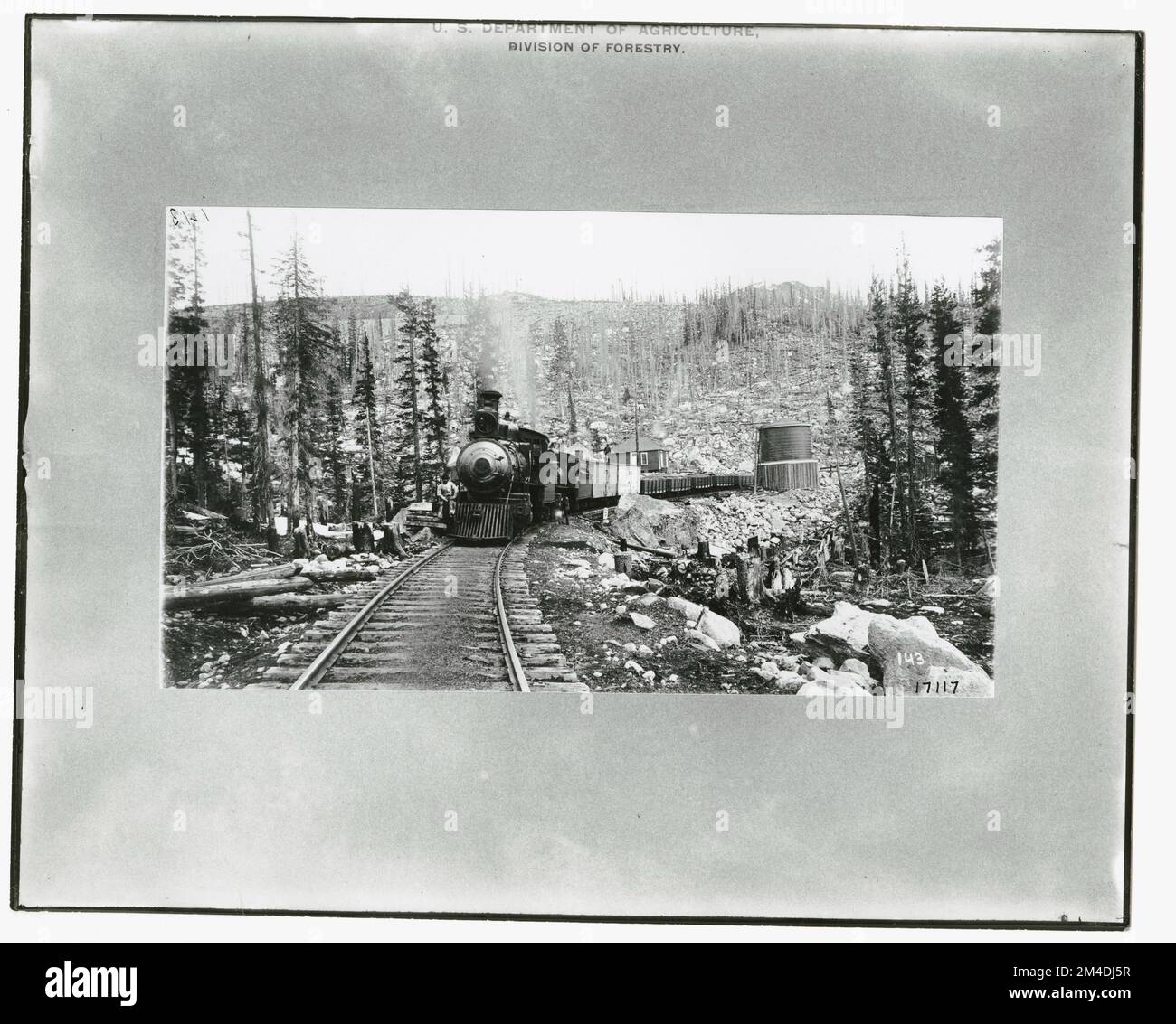 Zones brûlées - Généralités. Photographies relatives aux forêts nationales, aux pratiques de gestion des ressources, au personnel et à l'histoire culturelle et économique Banque D'Images