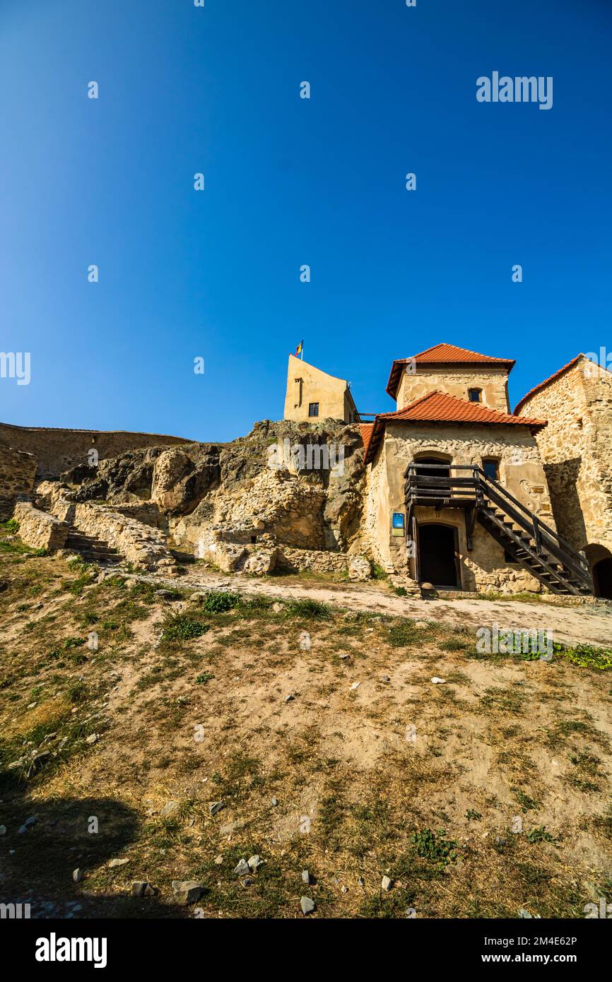 Célèbre forteresse de Rupea en Transylvanie, Roumanie. Citadelle de Rupea (Cetatea Rupea) Banque D'Images