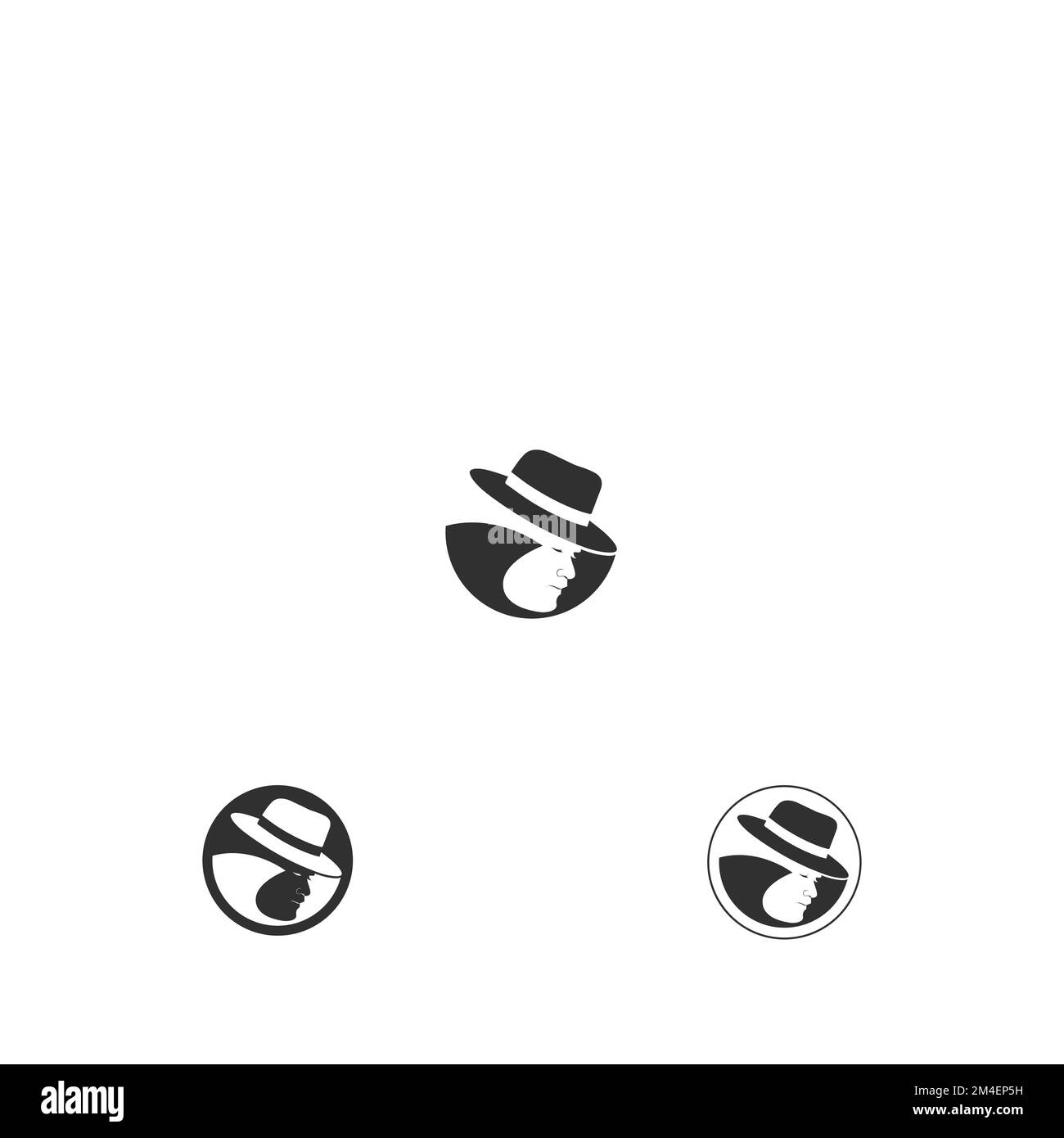 Logos inspirés du visage humain Illustration de Vecteur