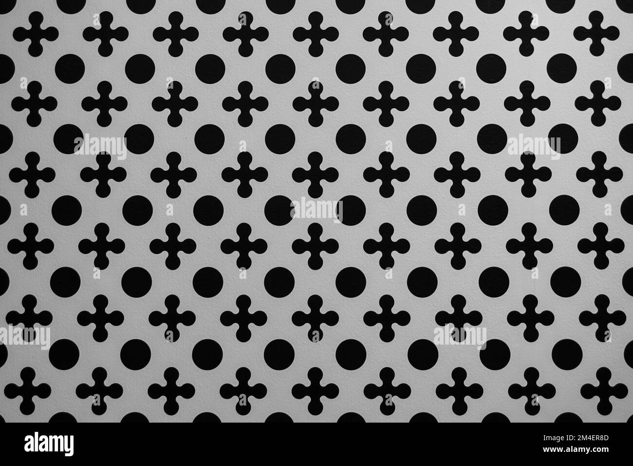 Un fond de motif sans couture avec trou F et croix Banque D'Images