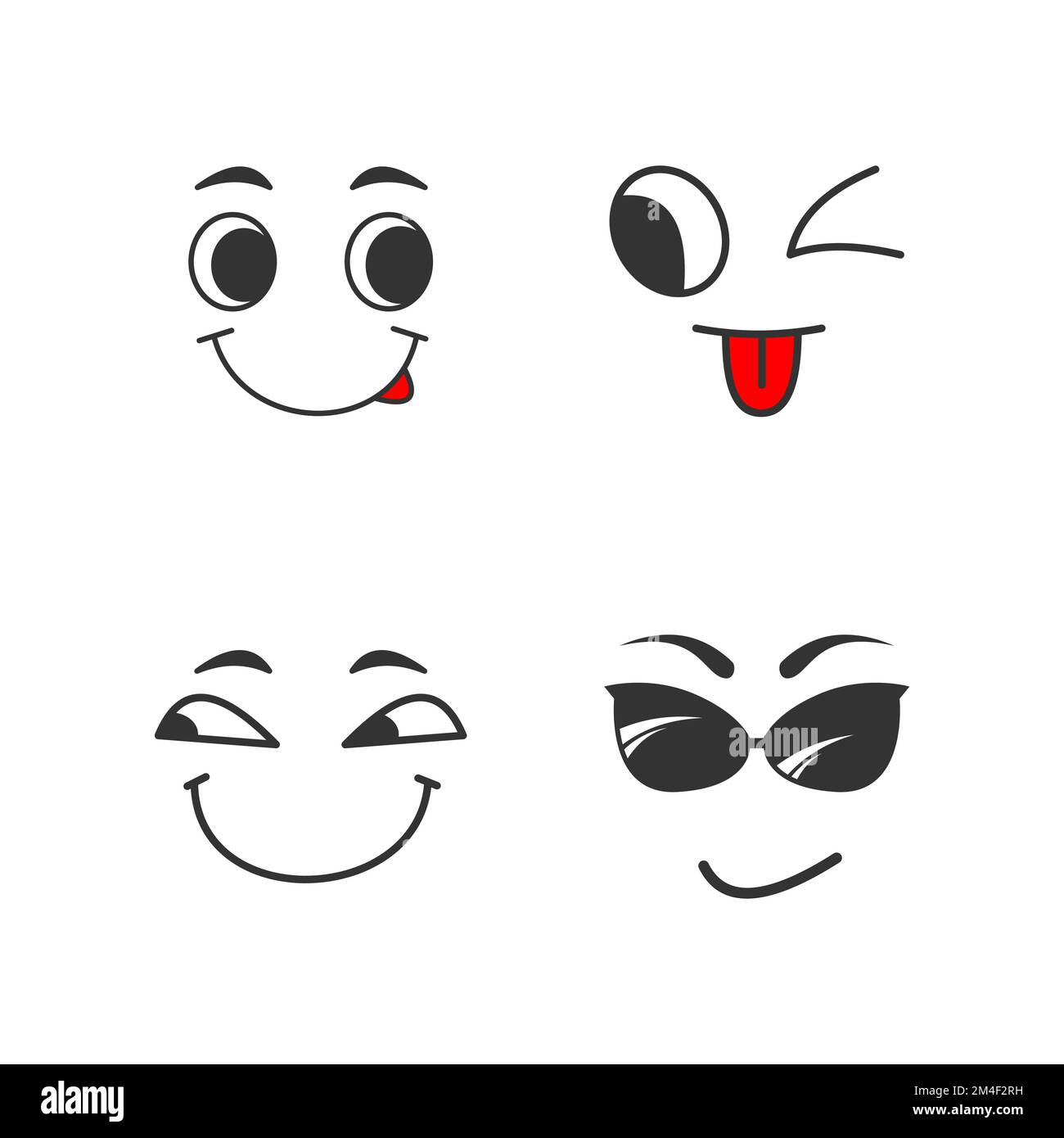 Visage souriant doux image graphique icône logo design abstrait concept vecteur stock. Peut être utilisé comme un symbole associé à l'icône ou drôle Illustration de Vecteur