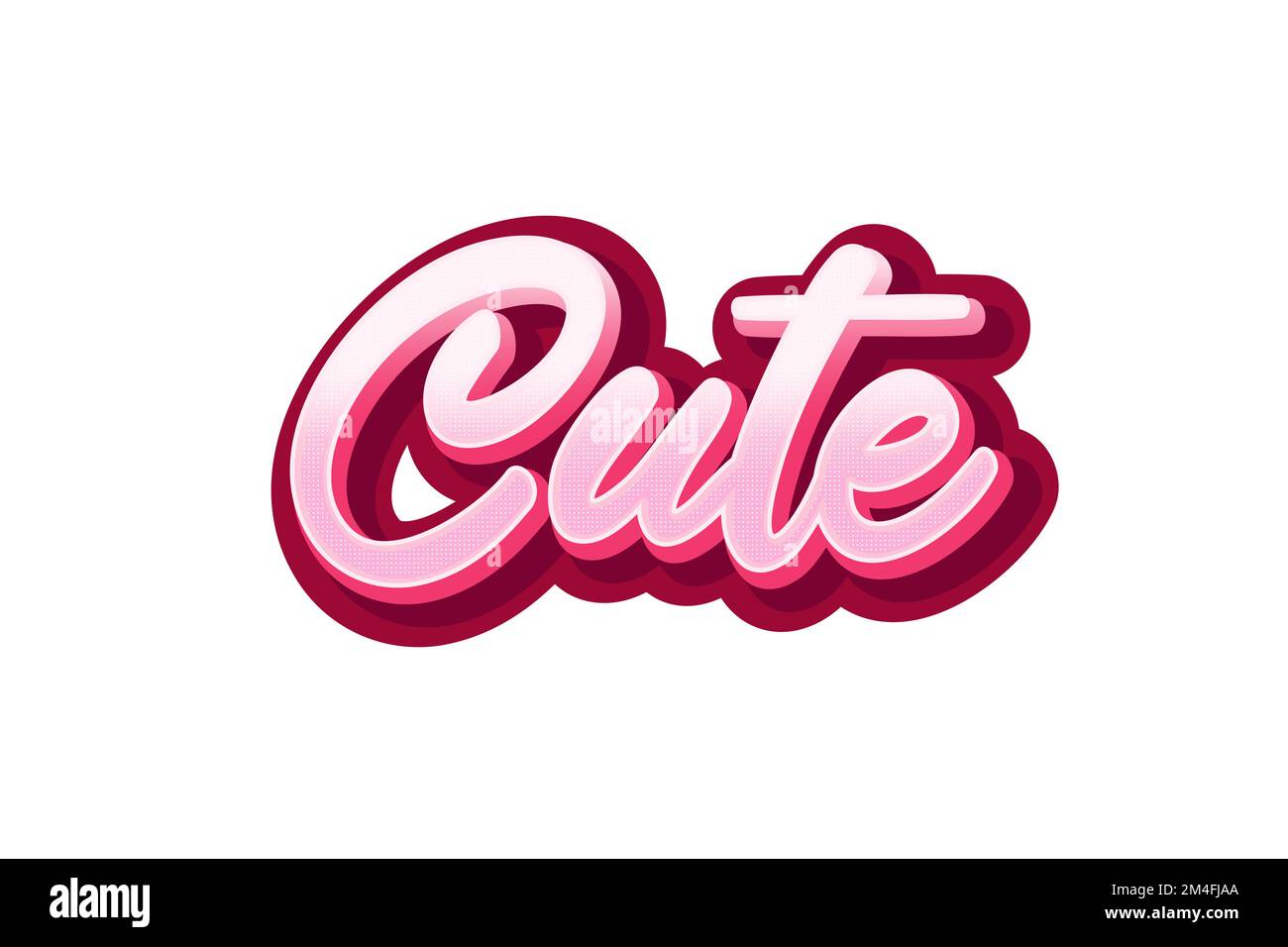 Joli effet de style texte. Motif lettrage. Banque D'Images