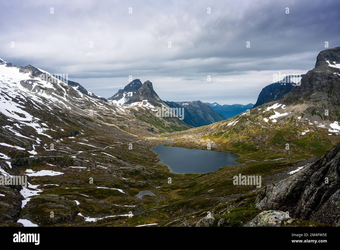 Paysage de montagne dans le parc national de Reinheimen en Norvège Banque D'Images