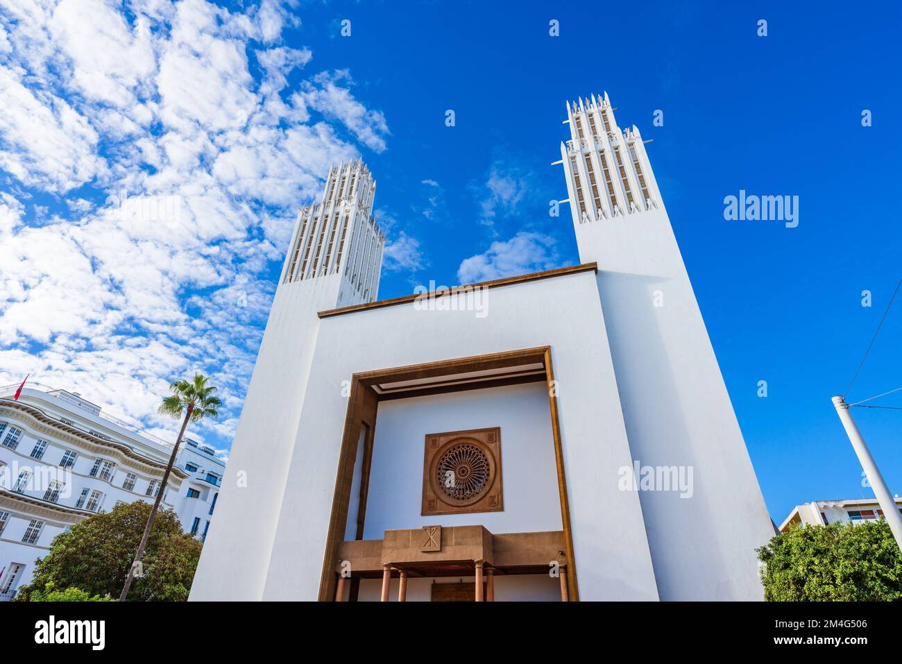 Rabat, Maroc. 4 décembre 2022. Cathédrale Saint-Pierre terminée en 1921 dans un style art déco Banque D'Images