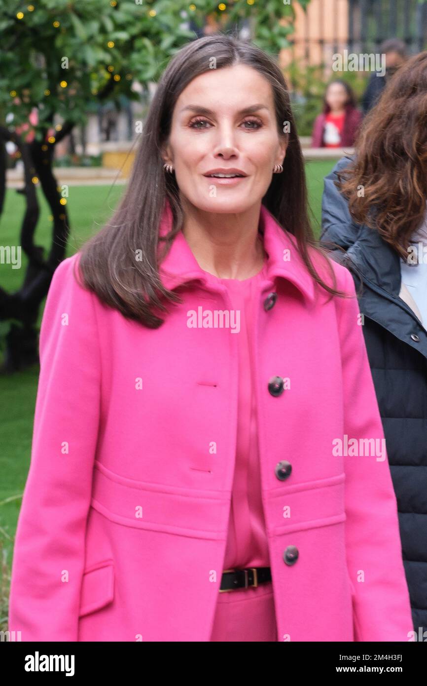 Madrid, Espagne. 21st décembre 2022. La reine Letizia d'Espagne visite l'hôpital pour enfants de l'Université Niño Jesus à Madrid. Crédit : SOPA Images Limited/Alamy Live News Banque D'Images