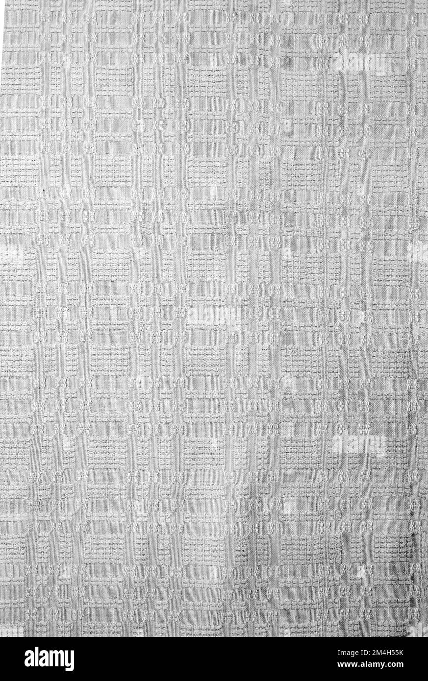 Motif géométrique sur le linge. Modèle pour textiles. Tissu en lin naturel comme arrière-plan. Banque D'Images