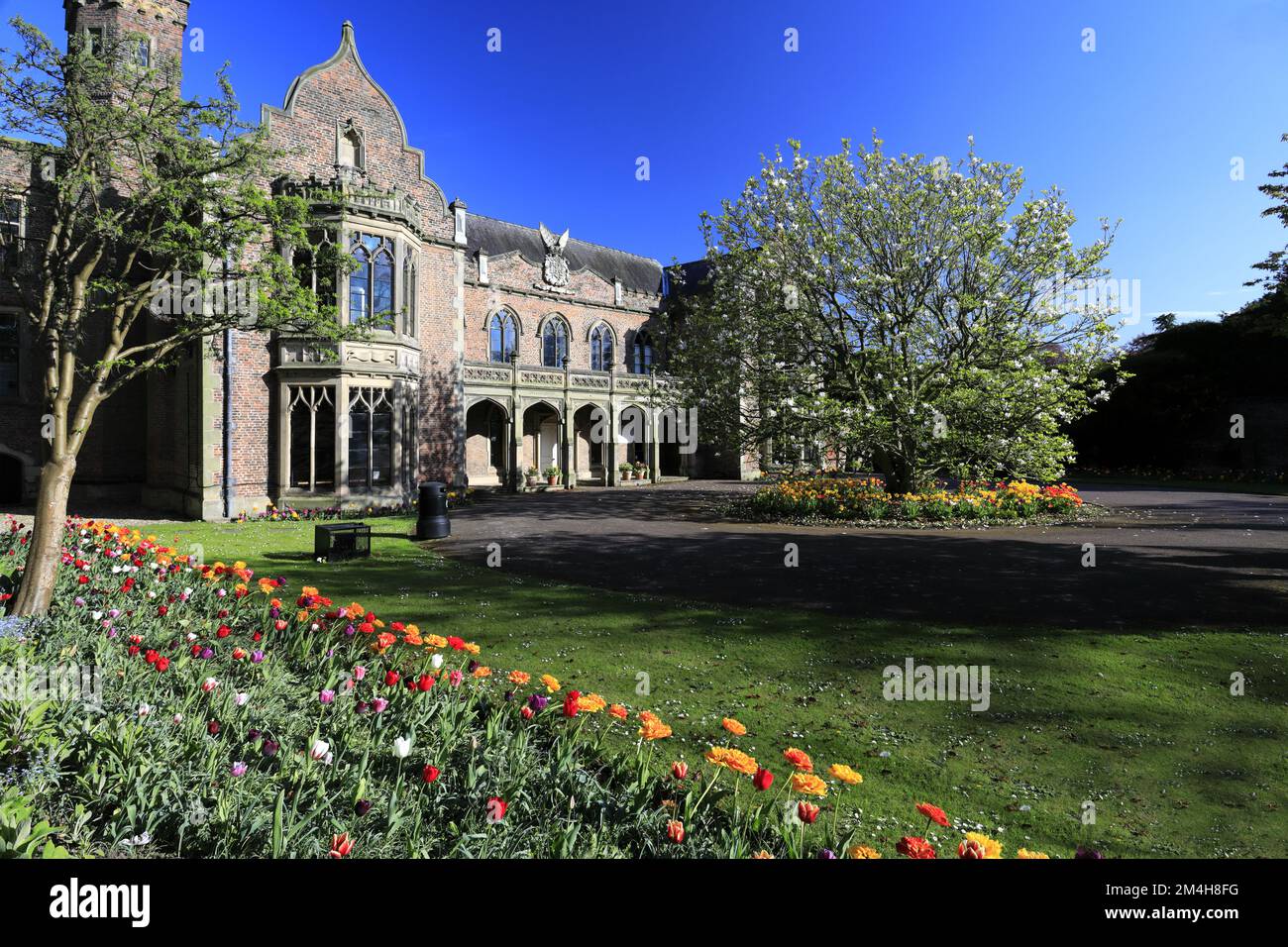 Ayscoughfee Hall and Gardens; Spalding Town; Lincolnshire; Angleterre; Royaume-Uni Banque D'Images