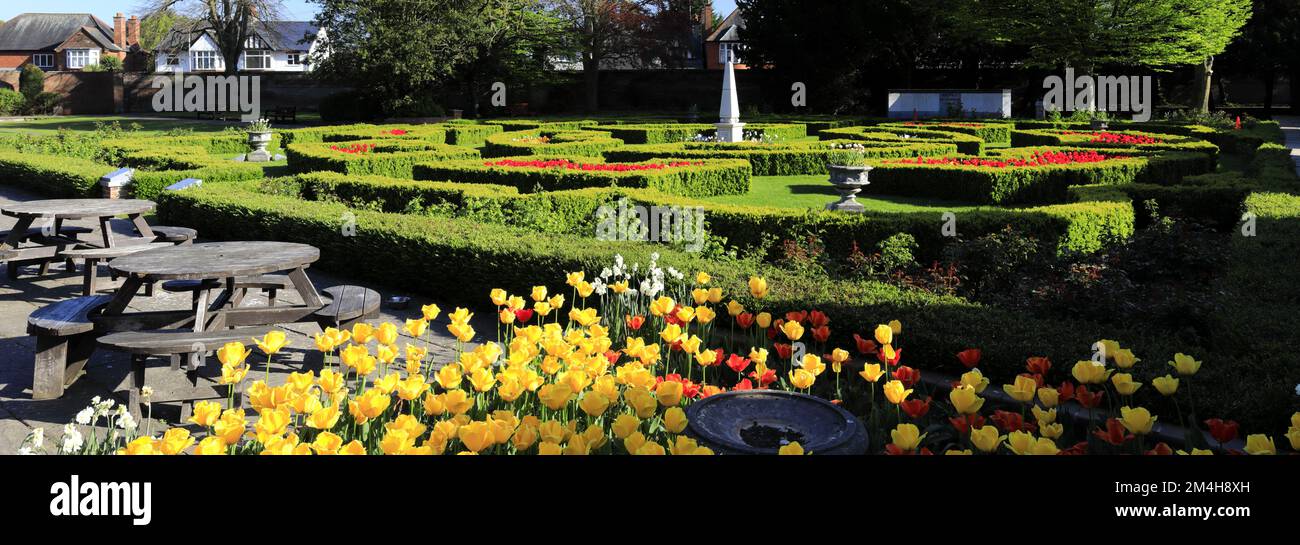 Ayscoughfee Hall and Gardens; Spalding Town; Lincolnshire; Angleterre; Royaume-Uni Banque D'Images