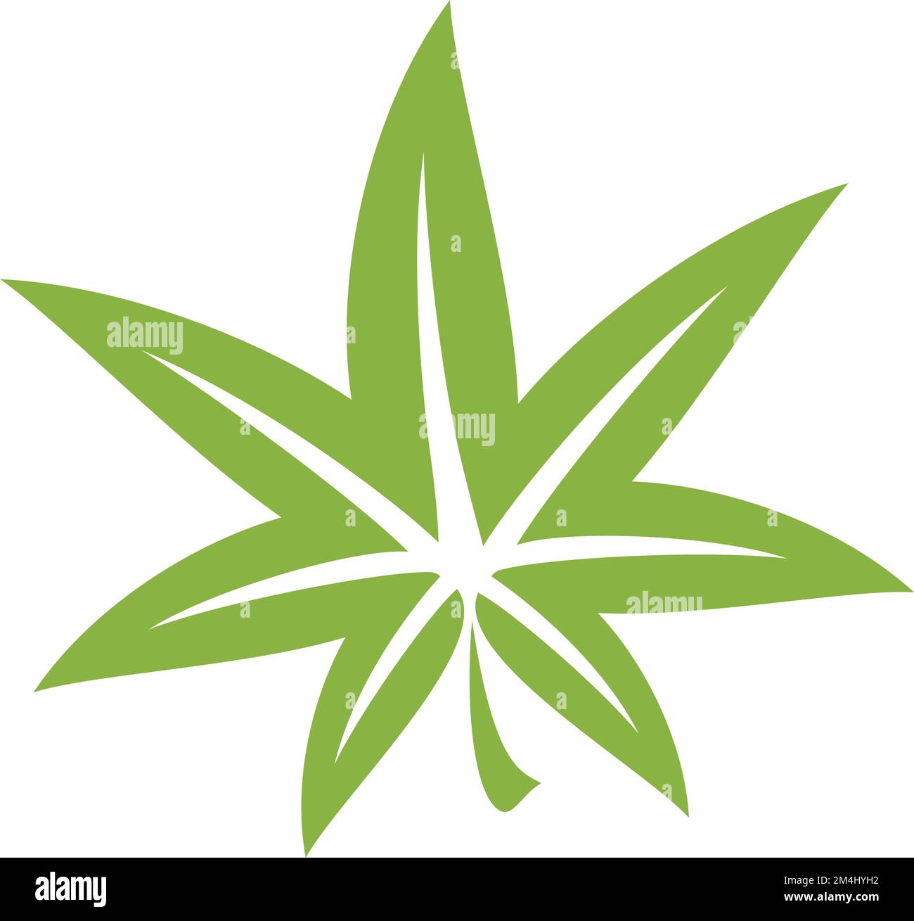 Cannabis logo et conception d'élément, Services préprofessionnels pour l'image de marque de votre entreprise. Illustration de logo simple pour la conception graphique et Web. Plantes médicinales Illustration de Vecteur