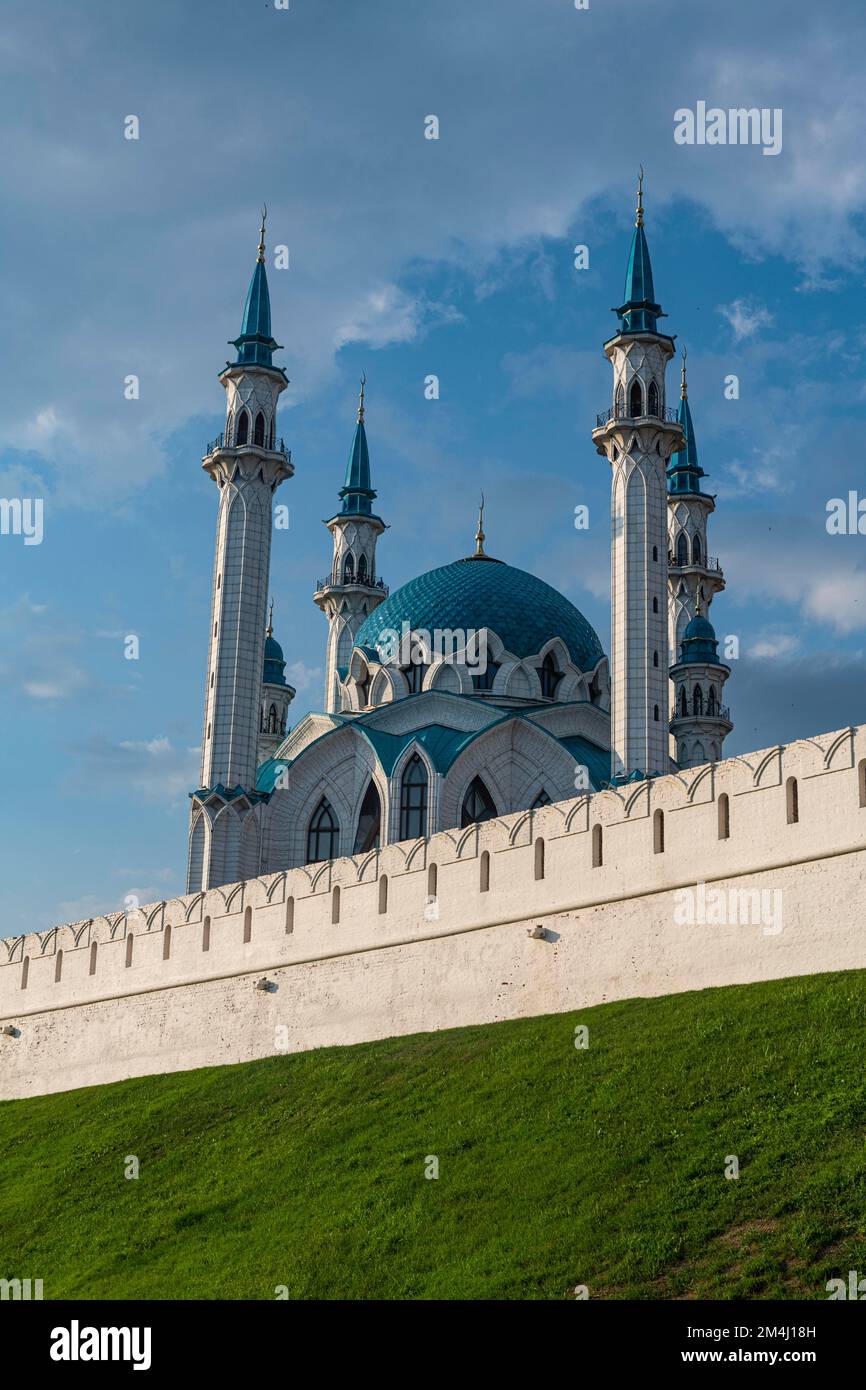 Mosquée Kul Sharif au Kremlin, site de l'UNESCO, Kazan, République du Tartastan, Russie Banque D'Images