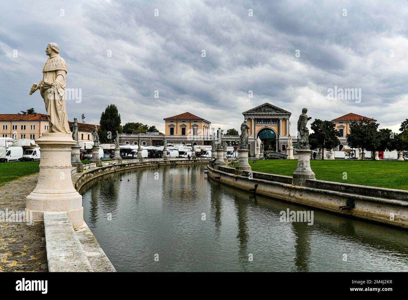 Place Prato della Valle, site mondial de l'UNESCO, Padoue, Italie Banque D'Images