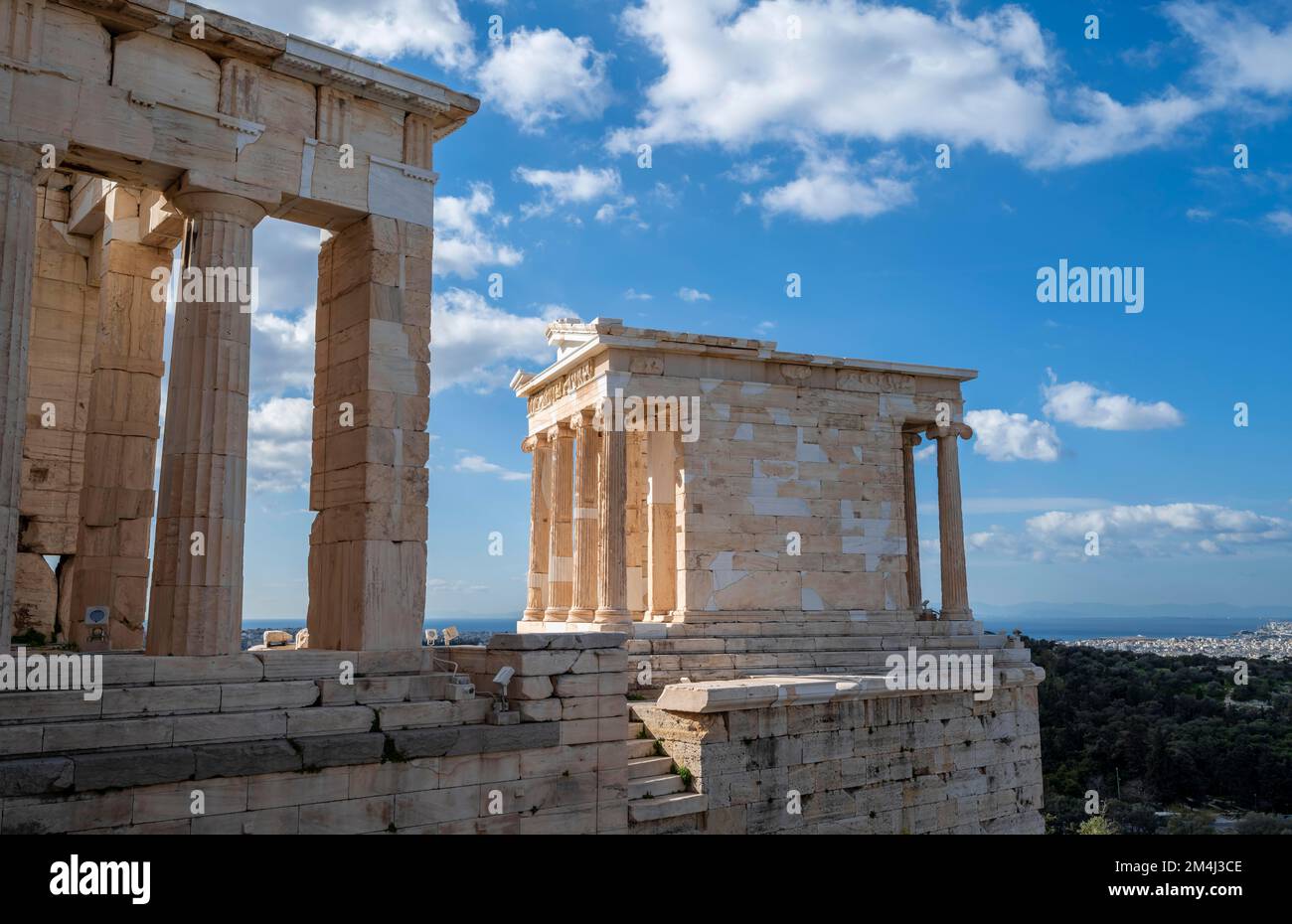 Temple d'Athéna Nike, l'Acropole, Athènes, Grèce Banque D'Images