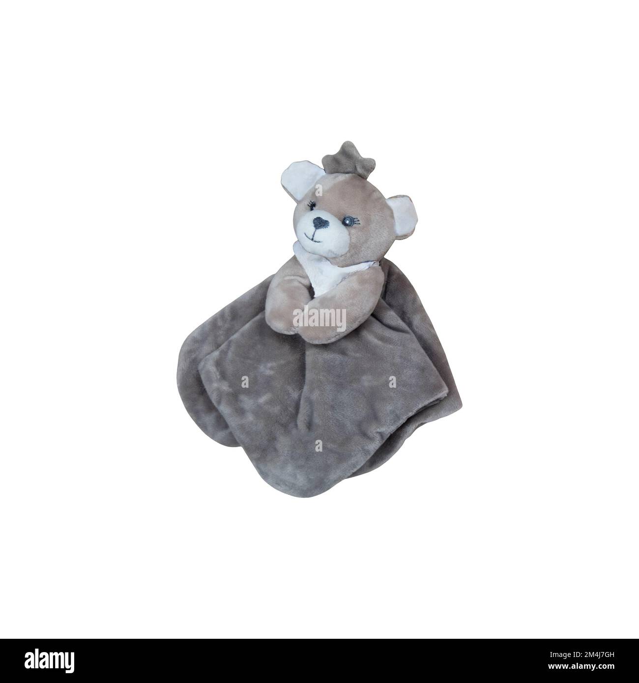 Mignon ours bébé jouet mignon pour dormir avec l'image isolée, la mise au point douce et le chemin d'écrêtage, décor pour la présentation d'art, maquette Banque D'Images