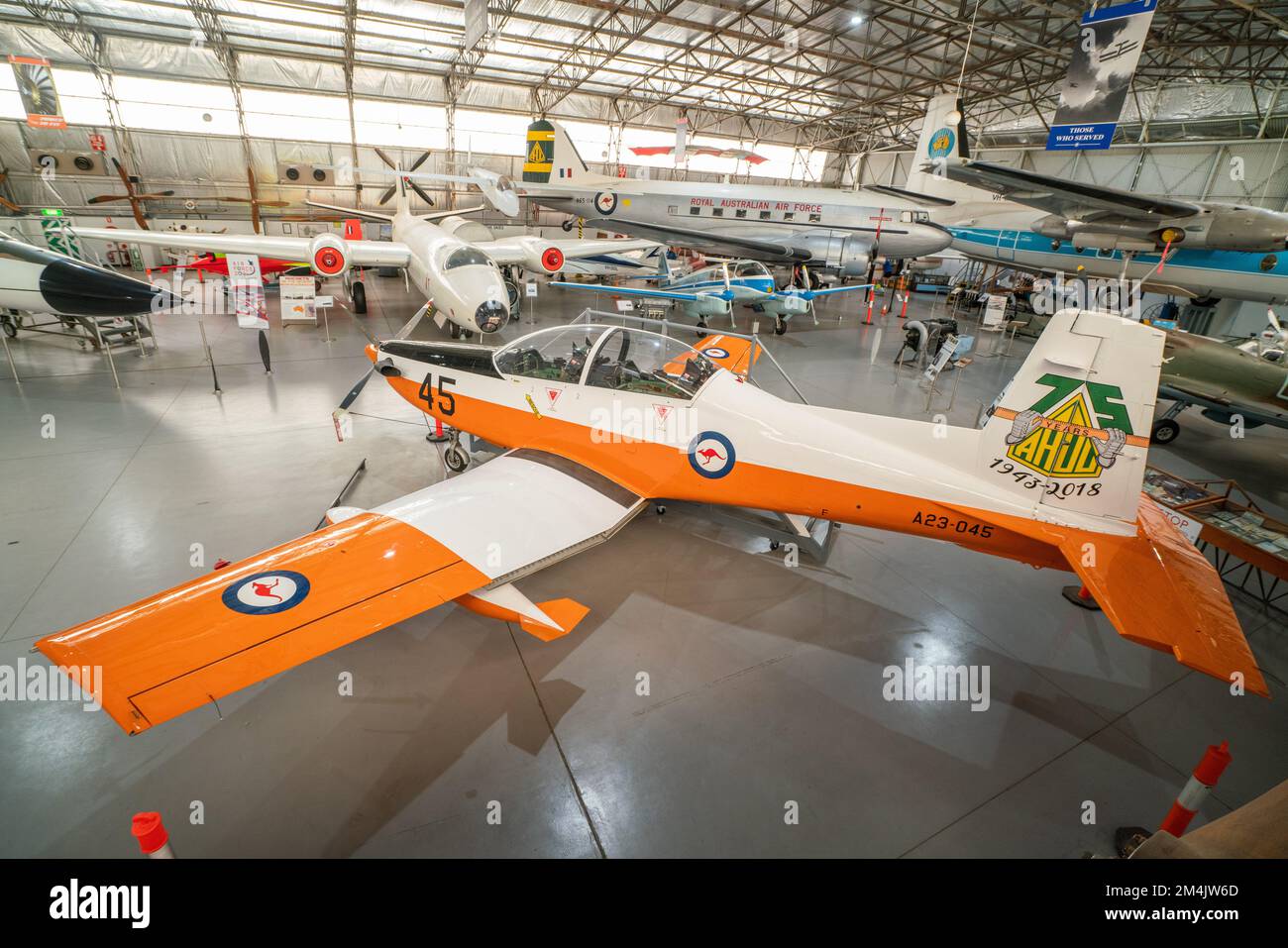 Pilatus PC-9/A. South Australian Aviation Museum, Adélaïde, Australie méridionale, Australie Banque D'Images