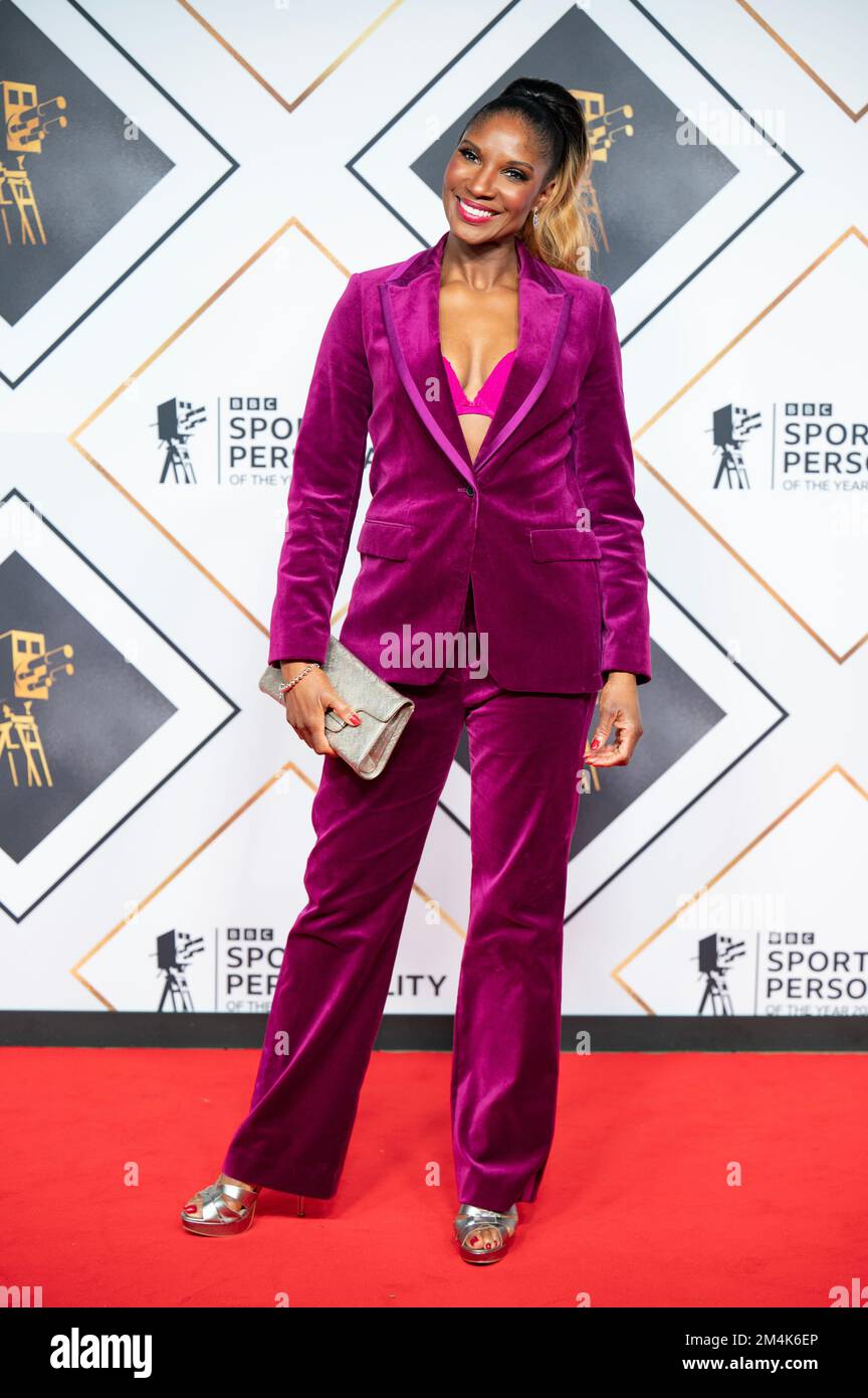 Manchester, Royaume-Uni. 21st décembre 2022. Denise Lewis arrive sur le tapis rouge à la BBC Sports personnalité de l'année 2022 . 2022-12-21. Crédit : Gary Mather/Alay Live News Banque D'Images