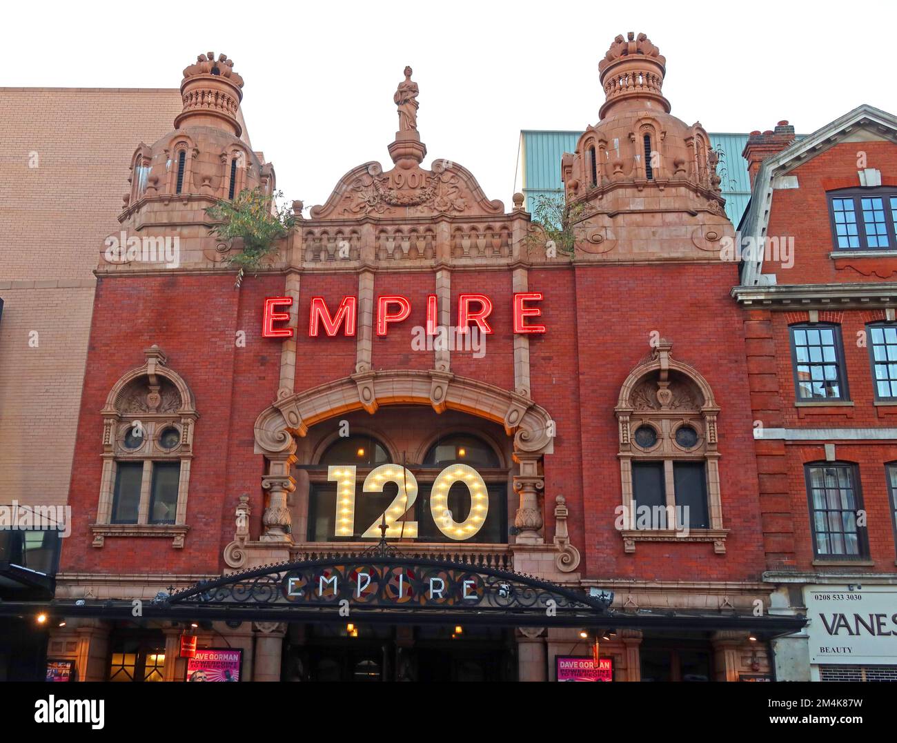 The Hackney Empire Theatre, 291 Mare Street, Londres, Angleterre, Royaume-Uni, E8 1EJ Banque D'Images