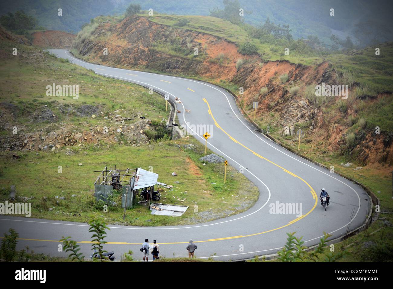 Paysage dans le pays de Timor Leste Banque D'Images