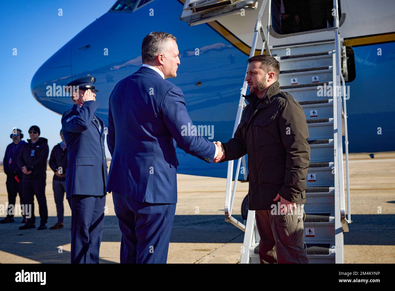 Le président ukrainien Volodymyr Zelensky s’est rendu en visite avec le président américain Joe Biden, le secrétaire d’État Tony Blinken, la présidente de la Chambre des représentants Nancy Pelosi, le vice-président Kamala Harris, et s’est adressé à une réunion conjointe du Congrès américain. Photo: Bureau présidentiel de l'Ukraine Banque D'Images