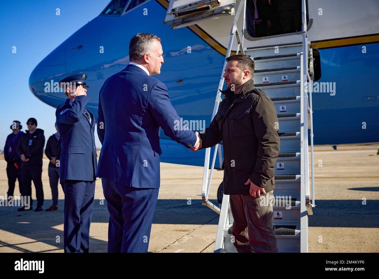 Le président ukrainien Volodymyr Zelensky s’est rendu en visite avec le président américain Joe Biden, le secrétaire d’État Tony Blinken, la présidente de la Chambre des représentants Nancy Pelosi, le vice-président Kamala Harris, et s’est adressé à une réunion conjointe du Congrès américain. Photo: Bureau présidentiel de l'Ukraine Banque D'Images