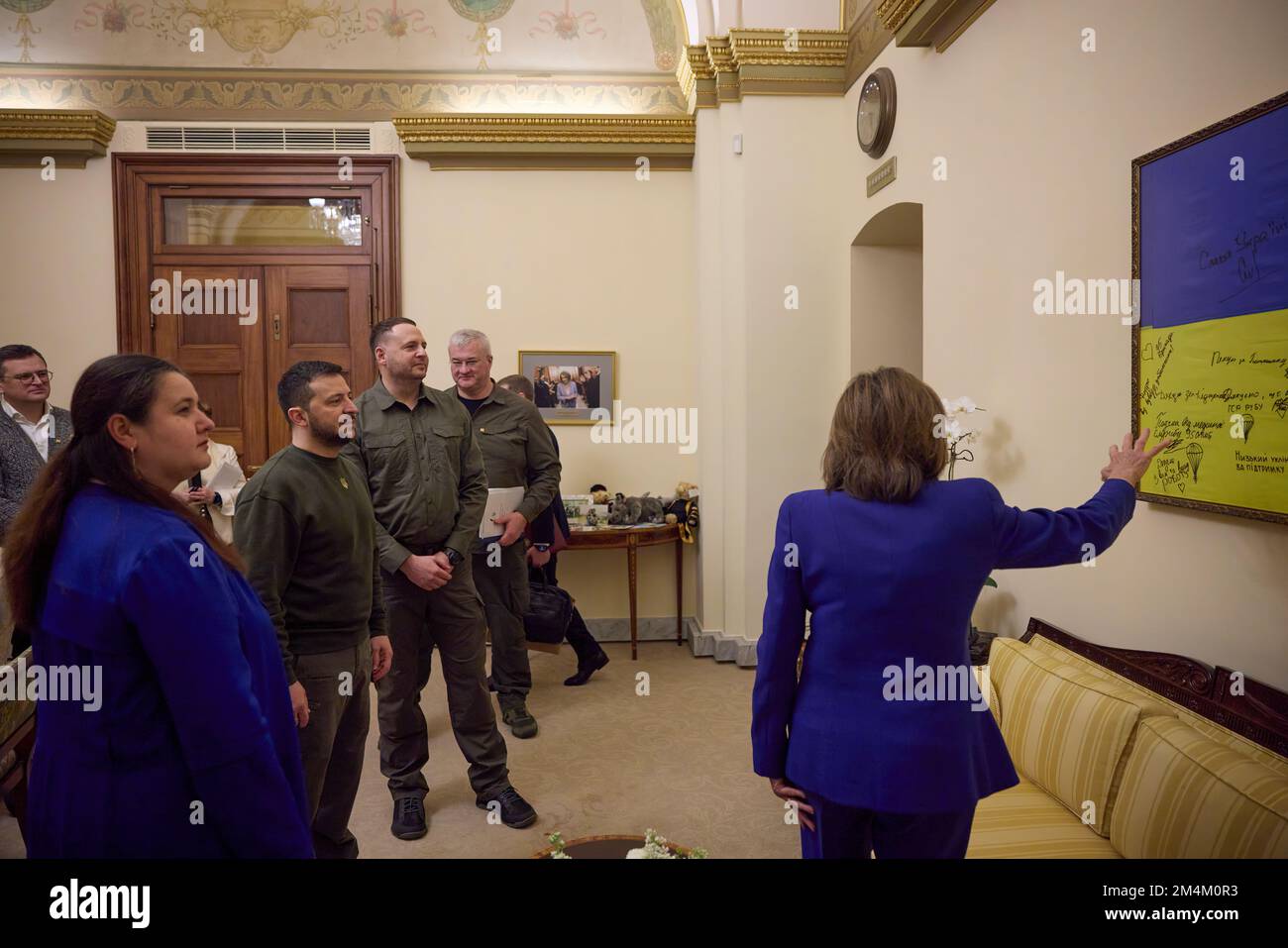 Le président ukrainien Volodymyr Zelensky s’est rendu en visite avec le président américain Joe Biden, le secrétaire d’État Tony Blinken, la présidente de la Chambre des représentants Nancy Pelosi, le vice-président Kamala Harris, et s’est adressé à une réunion conjointe du Congrès américain. Photo: Bureau présidentiel de l'Ukraine Banque D'Images