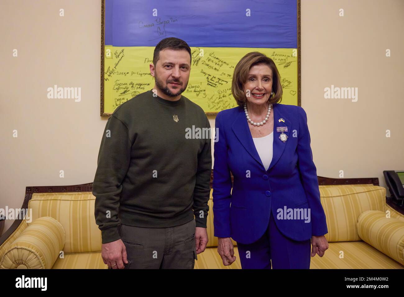Le président ukrainien Volodymyr Zelensky s’est rendu en visite avec le président américain Joe Biden, le secrétaire d’État Tony Blinken, la présidente de la Chambre des représentants Nancy Pelosi, le vice-président Kamala Harris, et s’est adressé à une réunion conjointe du Congrès américain. Photo: Bureau présidentiel de l'Ukraine Banque D'Images