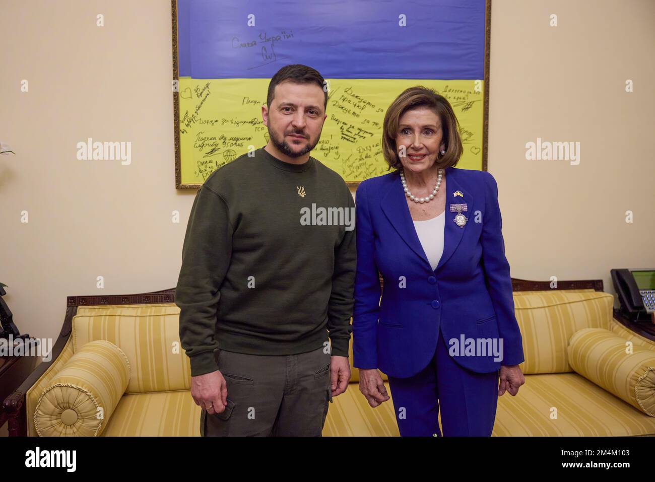 Le président ukrainien Volodymyr Zelensky s’est rendu en visite avec le président américain Joe Biden, le secrétaire d’État Tony Blinken, la présidente de la Chambre des représentants Nancy Pelosi, le vice-président Kamala Harris, et s’est adressé à une réunion conjointe du Congrès américain. Photo: Bureau présidentiel de l'Ukraine Banque D'Images