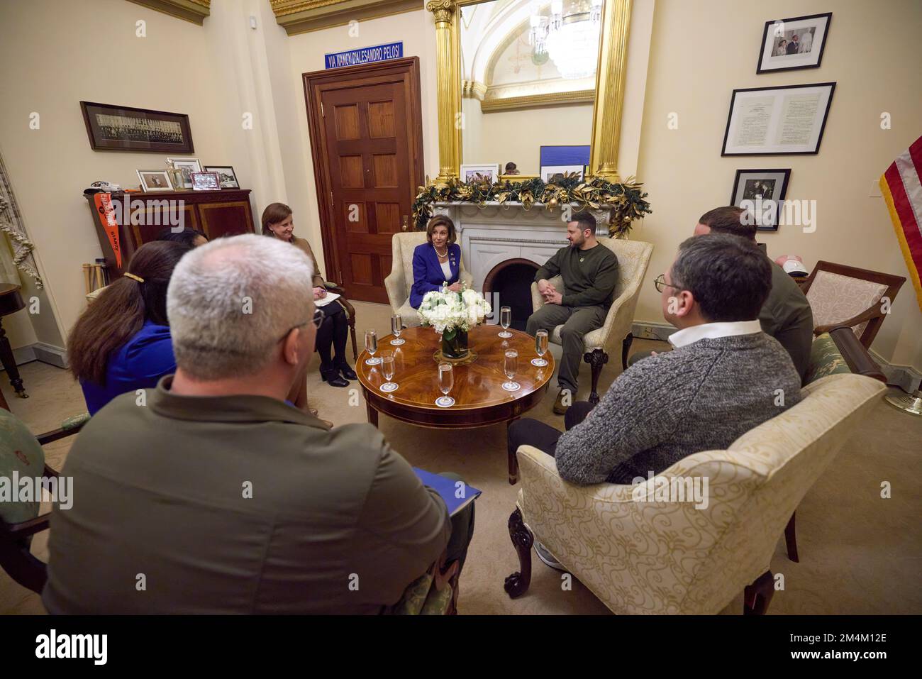 Le président ukrainien Volodymyr Zelensky s’est rendu en visite avec le président américain Joe Biden, le secrétaire d’État Tony Blinken, la présidente de la Chambre des représentants Nancy Pelosi, le vice-président Kamala Harris, et s’est adressé à une réunion conjointe du Congrès américain. Photo: Bureau présidentiel de l'Ukraine Banque D'Images