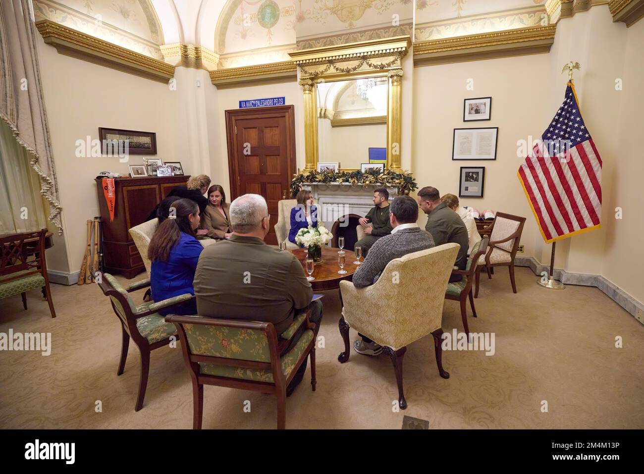 Le président ukrainien Volodymyr Zelensky s’est rendu en visite avec le président américain Joe Biden, le secrétaire d’État Tony Blinken, la présidente de la Chambre des représentants Nancy Pelosi, le vice-président Kamala Harris, et s’est adressé à une réunion conjointe du Congrès américain. Photo: Bureau présidentiel de l'Ukraine Banque D'Images