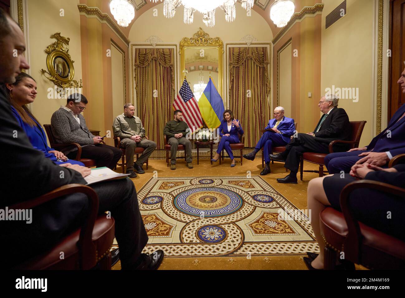Le président ukrainien Volodymyr Zelensky s’est rendu en visite avec le président américain Joe Biden, le secrétaire d’État Tony Blinken, la présidente de la Chambre des représentants Nancy Pelosi, le vice-président Kamala Harris, et s’est adressé à une réunion conjointe du Congrès américain. Photo: Bureau présidentiel de l'Ukraine Banque D'Images