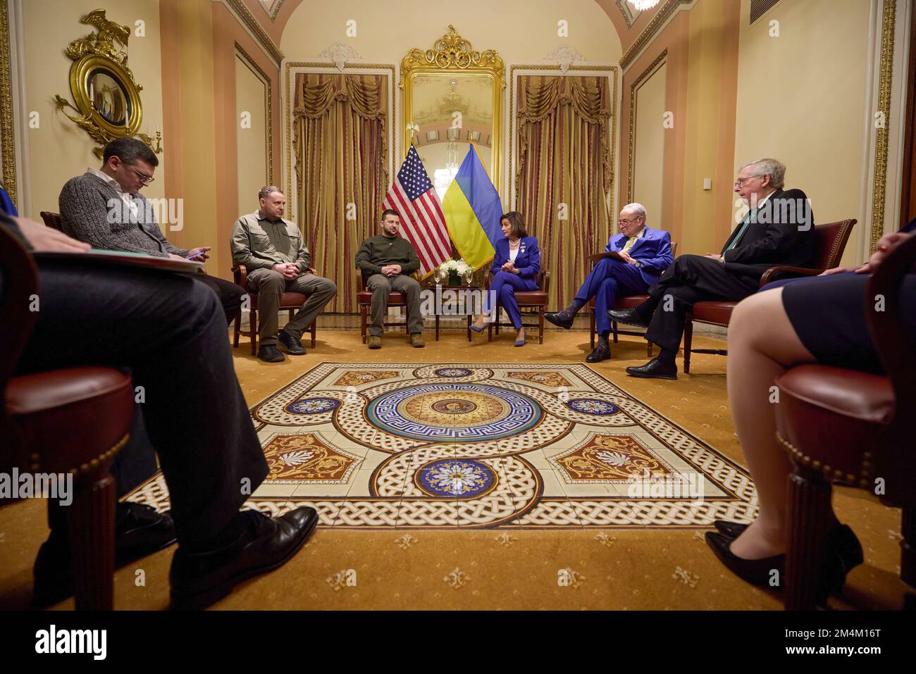 Le président ukrainien Volodymyr Zelensky s’est rendu en visite avec le président américain Joe Biden, le secrétaire d’État Tony Blinken, la présidente de la Chambre des représentants Nancy Pelosi, le vice-président Kamala Harris, et s’est adressé à une réunion conjointe du Congrès américain. Photo: Bureau présidentiel de l'Ukraine Banque D'Images