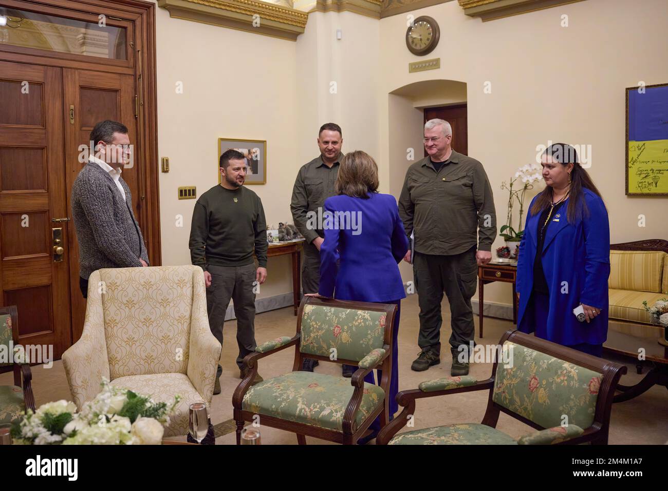 Le président ukrainien Volodymyr Zelensky s’est rendu en visite avec le président américain Joe Biden, le secrétaire d’État Tony Blinken, la présidente de la Chambre des représentants Nancy Pelosi, le vice-président Kamala Harris, et s’est adressé à une réunion conjointe du Congrès américain. Photo: Bureau présidentiel de l'Ukraine Banque D'Images