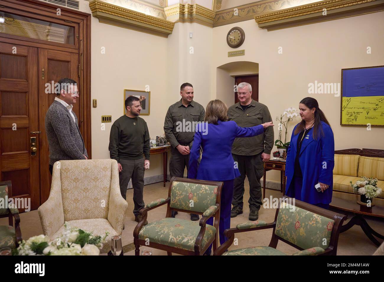 Le président ukrainien Volodymyr Zelensky s’est rendu en visite avec le président américain Joe Biden, le secrétaire d’État Tony Blinken, la présidente de la Chambre des représentants Nancy Pelosi, le vice-président Kamala Harris, et s’est adressé à une réunion conjointe du Congrès américain. Photo: Bureau présidentiel de l'Ukraine Banque D'Images