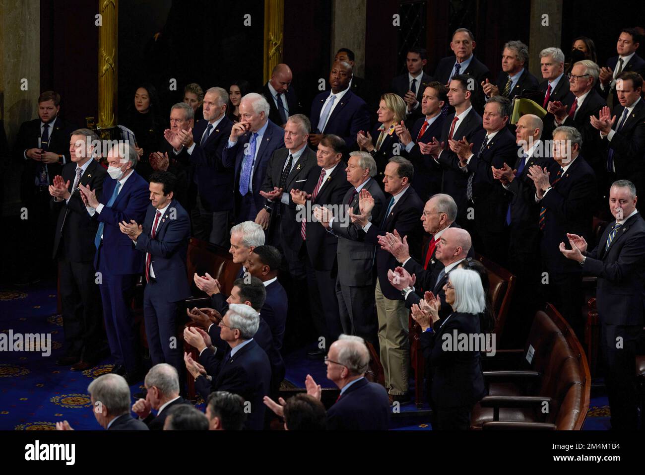 Le président ukrainien Volodymyr Zelensky s’est rendu en visite avec le président américain Joe Biden, le secrétaire d’État Tony Blinken, la présidente de la Chambre des représentants Nancy Pelosi, le vice-président Kamala Harris, et s’est adressé à une réunion conjointe du Congrès américain. Photo: Bureau présidentiel de l'Ukraine Banque D'Images